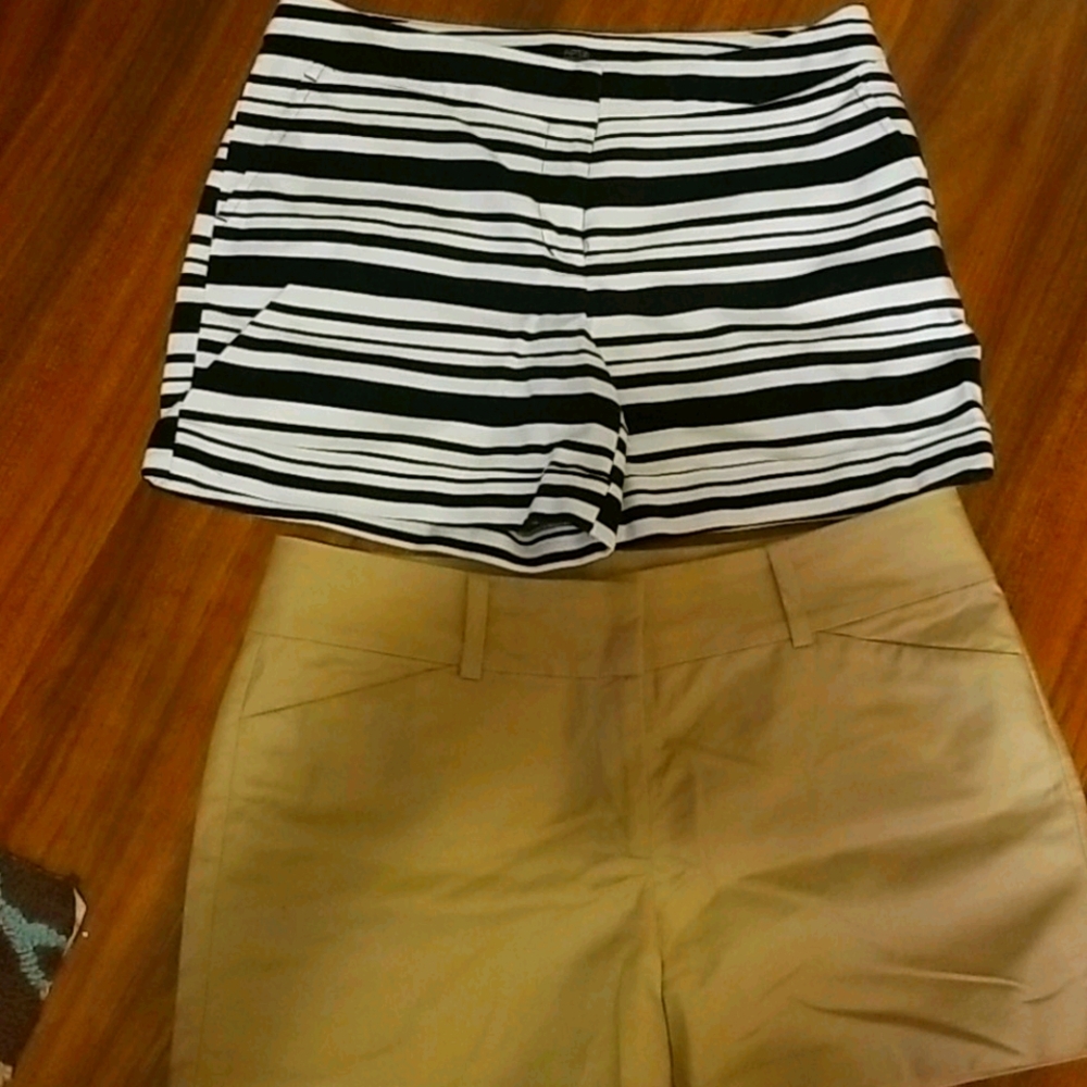 2pr shorts Black & White/Khaki